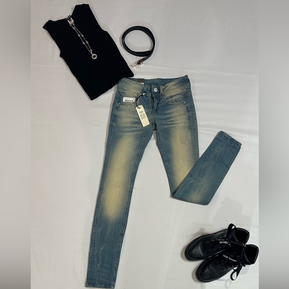G-Star Raw Skinny Jeans with Faded Gradient